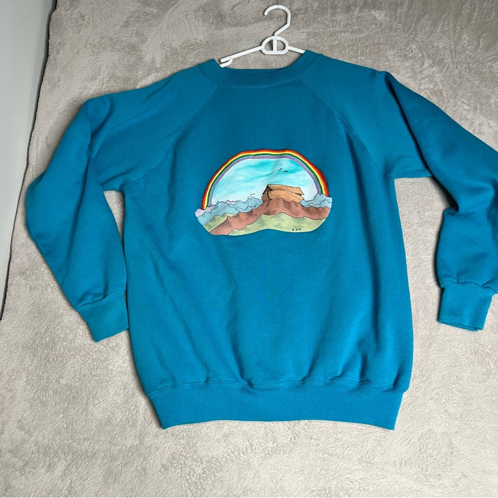 Vintage B. Witt Noah’s Arc Hanes Her Way Sweatshirt Women's size XL‎ Made in USA
